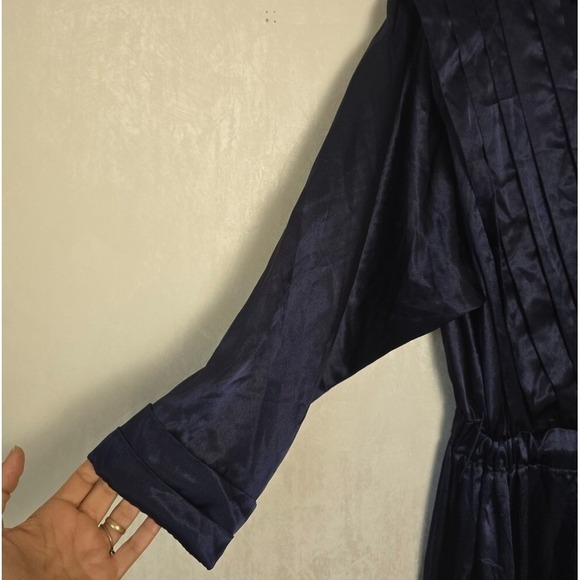 Victoria's Secret Jumpsuit Lingerie M/L Vintage Gold Label VNeck Wide Leg Satiny - Picture 8 of 14